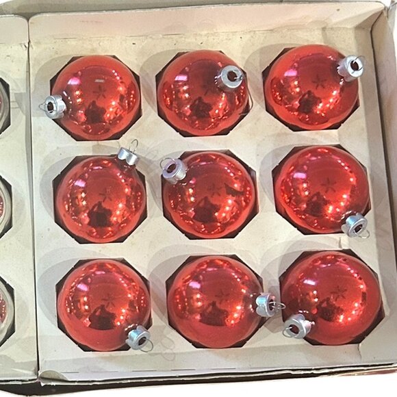 Vintage Fieldcraft/Ornemets Glass Christmas Ornaments Lot of 18 with Box Bright - Picture 8 of 8